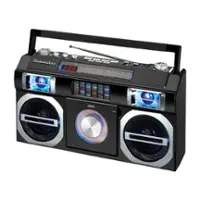 Studebaker - Master Blaster 5W Boombox with Bluetooth - Black - Front_Zoom