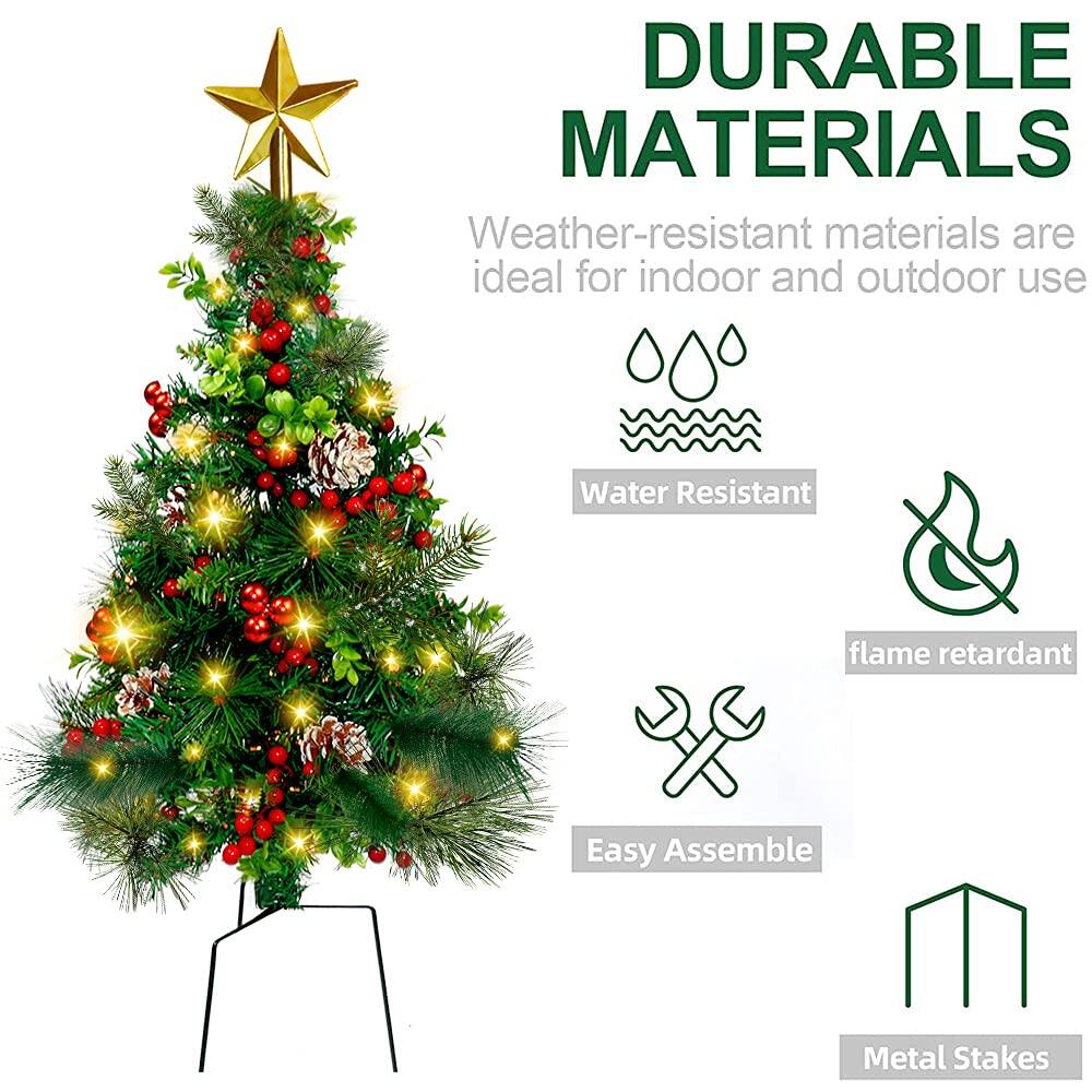 DURABLE MATERIALS  
Weather-resistant materials are ideal for indoor and outdoor use  
Water Resistant  
flame retardant  
Easy Assemble  
Metal Stakes