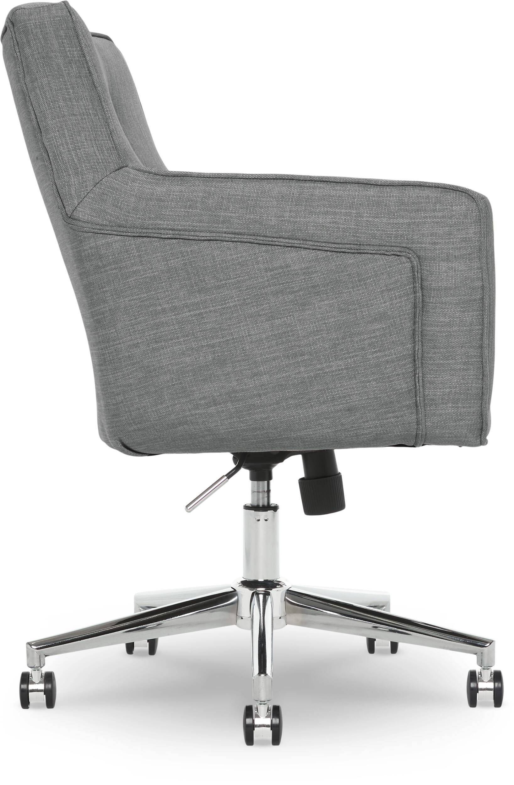 Alt View 14. Serta - Ashland Memory Foam & Twill Fabric Home Office Chair - Gray.