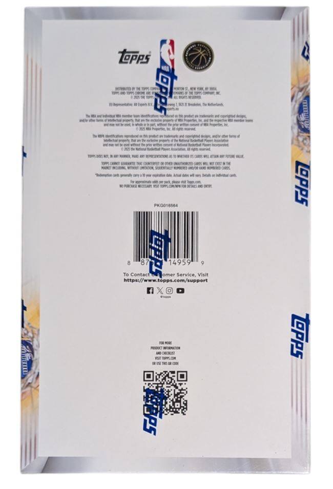 AO0EO toPps I OPPS I I and THET COONTERFE DR CAROS EEST  MARNST SEOUENTALLY BENC ARO I W  nothing_to_tscribe IND PKG016564 To 8 Contact 87 TOpps omer 14959 Service, Visit 9 https://www.topps.com/support f X POR MORE PRODUCT INFORMATION DA OCLE  THES OR OON S  Opps TOPPS