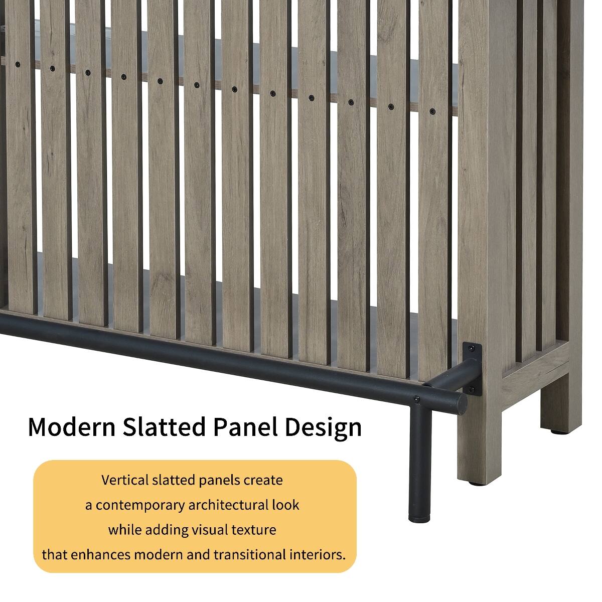 Modern Slatted Panel Design

Vertical slatted panels create a contemporary architectural look while adding visual texture that enhances modern and transitional interiors.