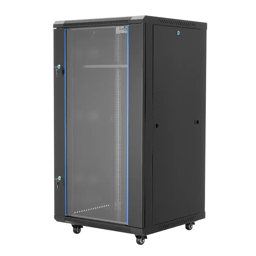 Spt Racks VEVOR 22U Network Cabinet Wall Mount, 23.6 in Depth, 300 lbs Max Load ...
