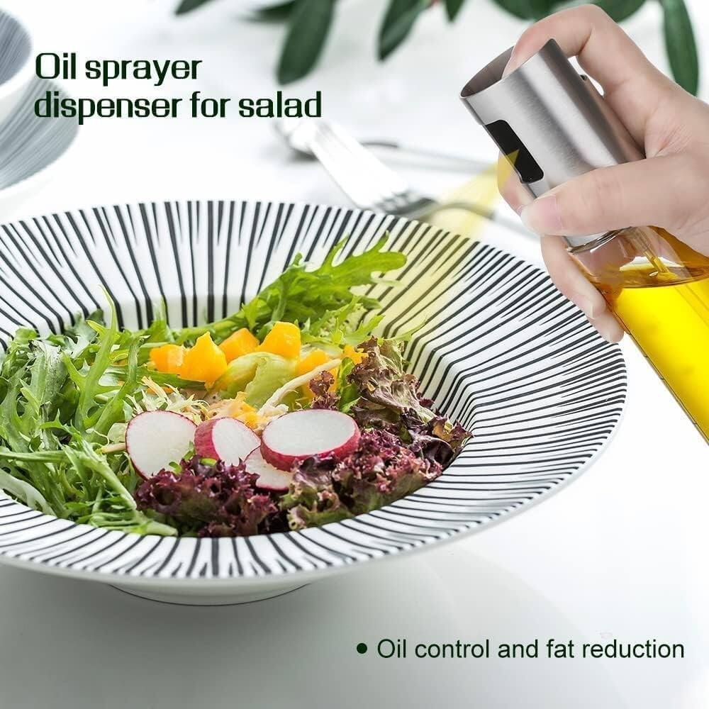 Oil sprayer dispenser for salad

• Oil control and fat reduction