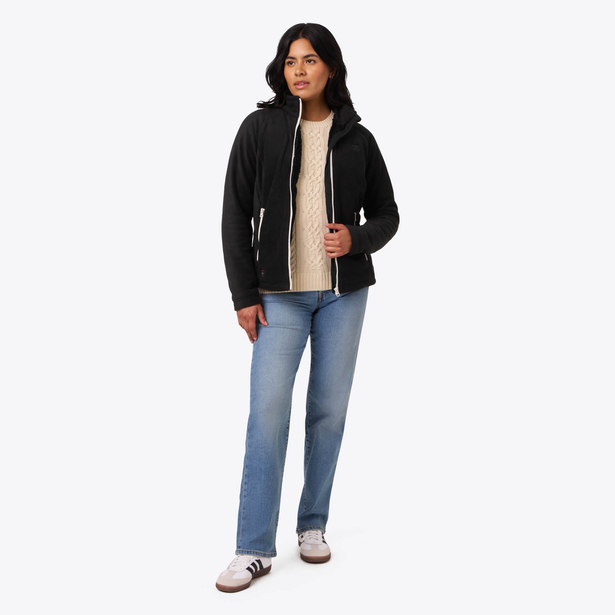 Alt View 2. Mobile Warming - Women's Trek 2.0 Heated Fleece Jacket - Black.