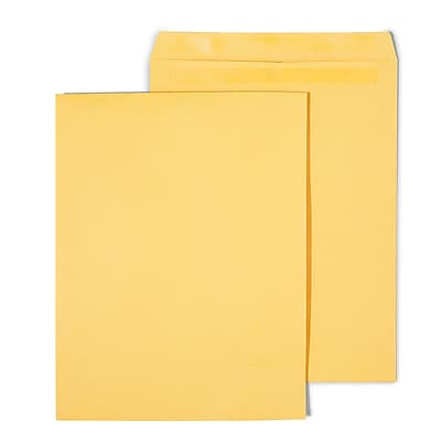 Front. Staples - Self Seal Kraft Catalog Envelopes, 12" x 15.5", 100/Box - Brown.