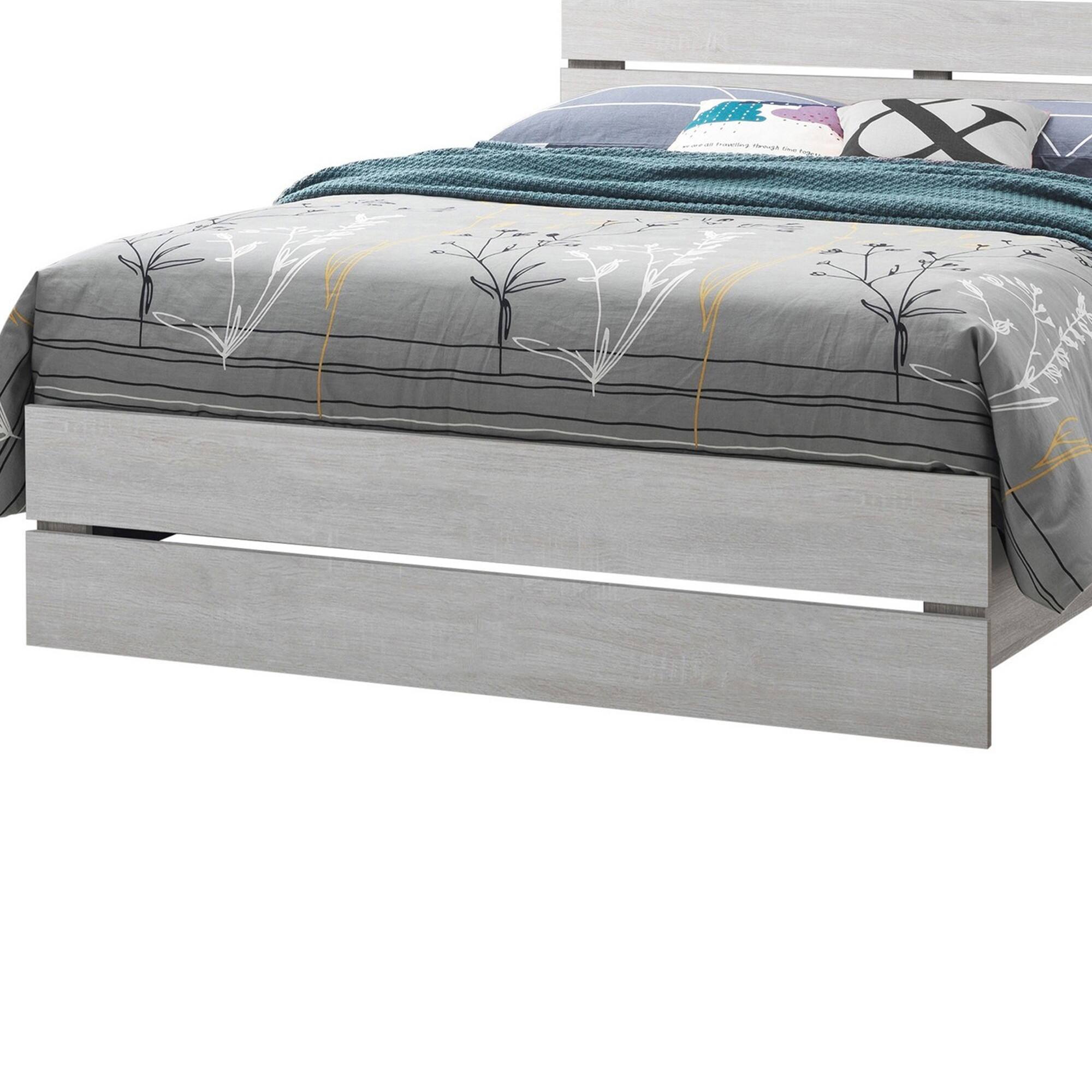 Alt View 3. Manhattan Lane - Queen Bed with Panel Headboard and Footboard - White.