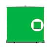 Front. RAUBAY - 6.6′x 6.9′ Collapsible Green Screen Backdrop Portable Retractable Chroma Key Panel Photo Background with Stand.