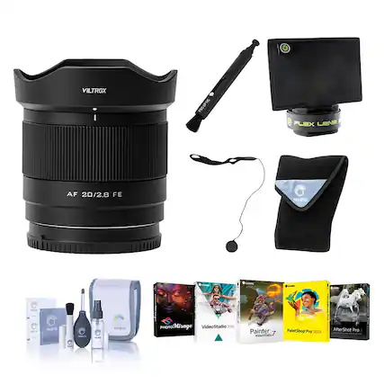 VILTROX PRO OPTIC PLEX LENS AF 20/2.8 FE
CameraE
PHOTOMirage
VideoStudio2000
Painter essentials
PaintShop Pro 2022 II
AfterShot Pro