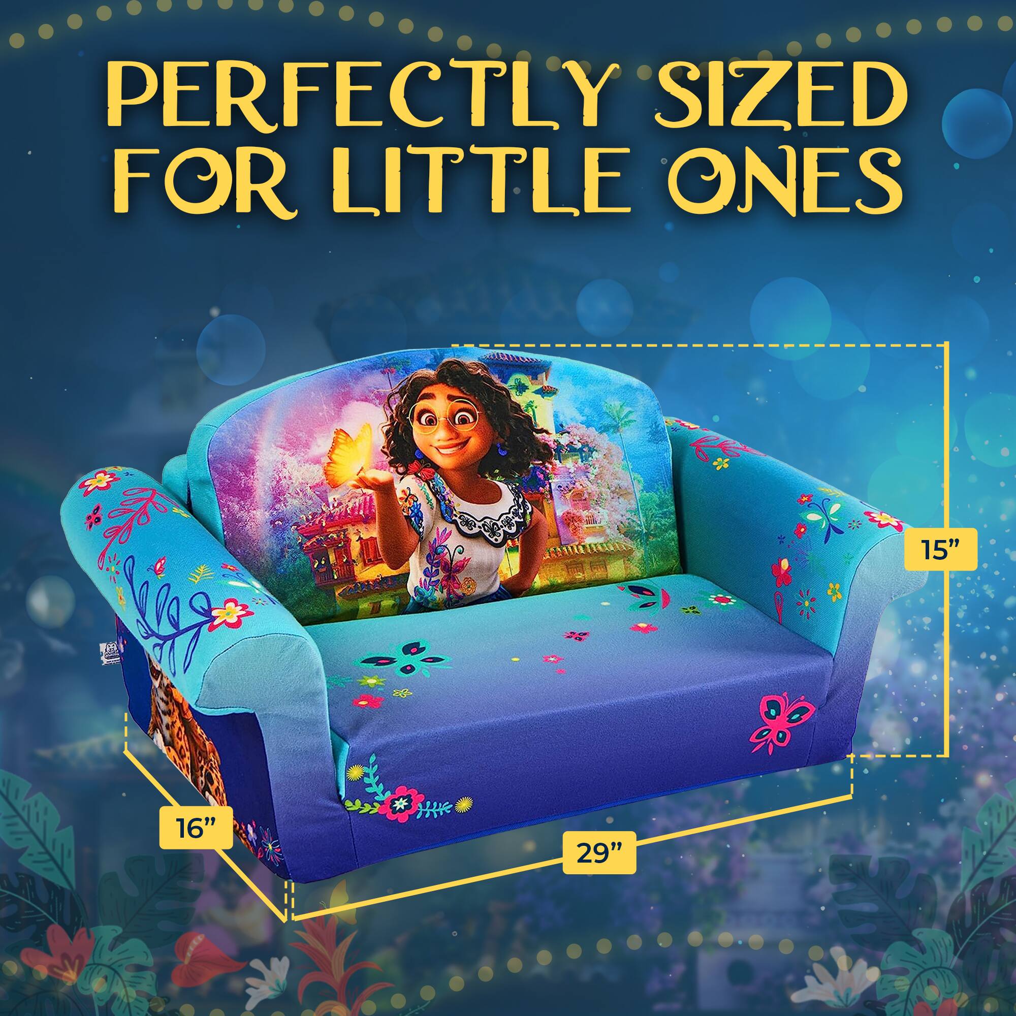 PERFECTLY SIZED FOR LITTLE ONES

15" 16" 29"