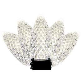 Celebrations - Classic LED C9 Pure White 75 ct String Christmas Lights 49 ft.