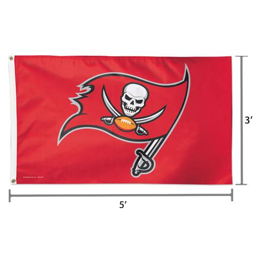 Alt View 1. WinCraft - Tampa Bay Buccaneers Deluxe 3' x 5' Flag - Multicolor.