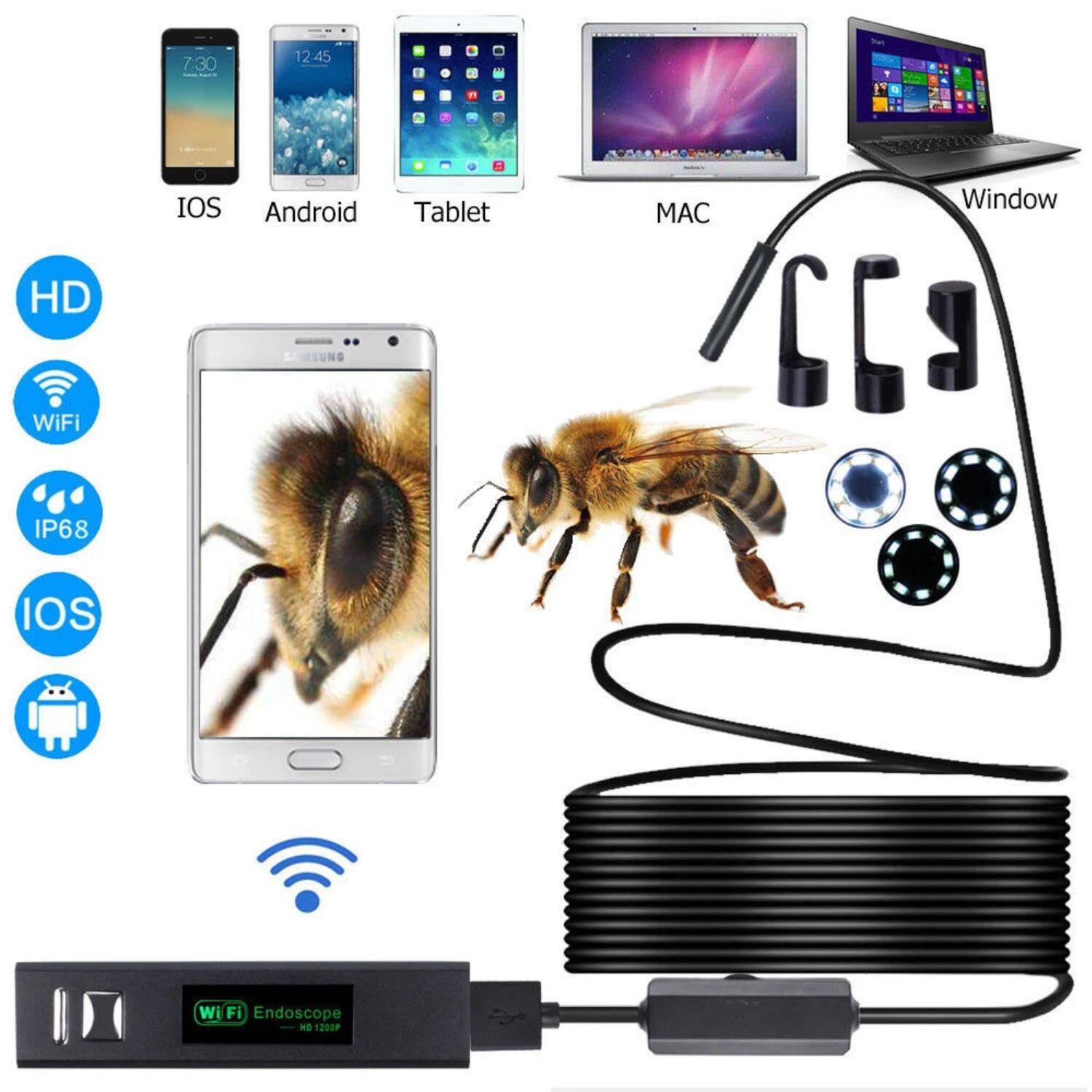 7:30 12:45 HD WiFi IOS Android JSUNG Tablet Window MAC IP68 IOS WiFi Endoscope HD 1200P