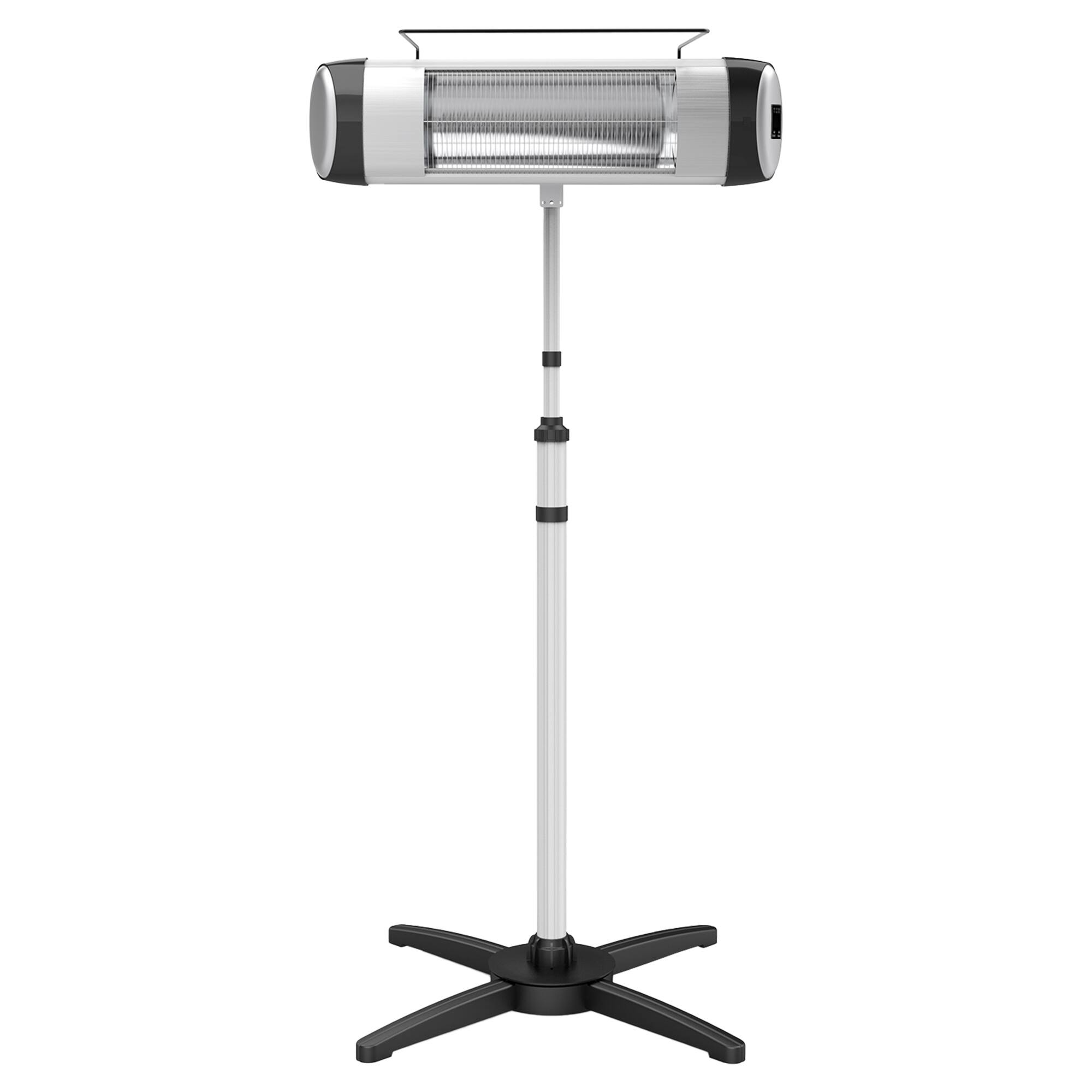 Alt View 2. Vaczon - 120V Standing Infrared Space Heater with Tripod Stand, Remote Control Timer and Thermostat, Indoor Electric Heater - White.