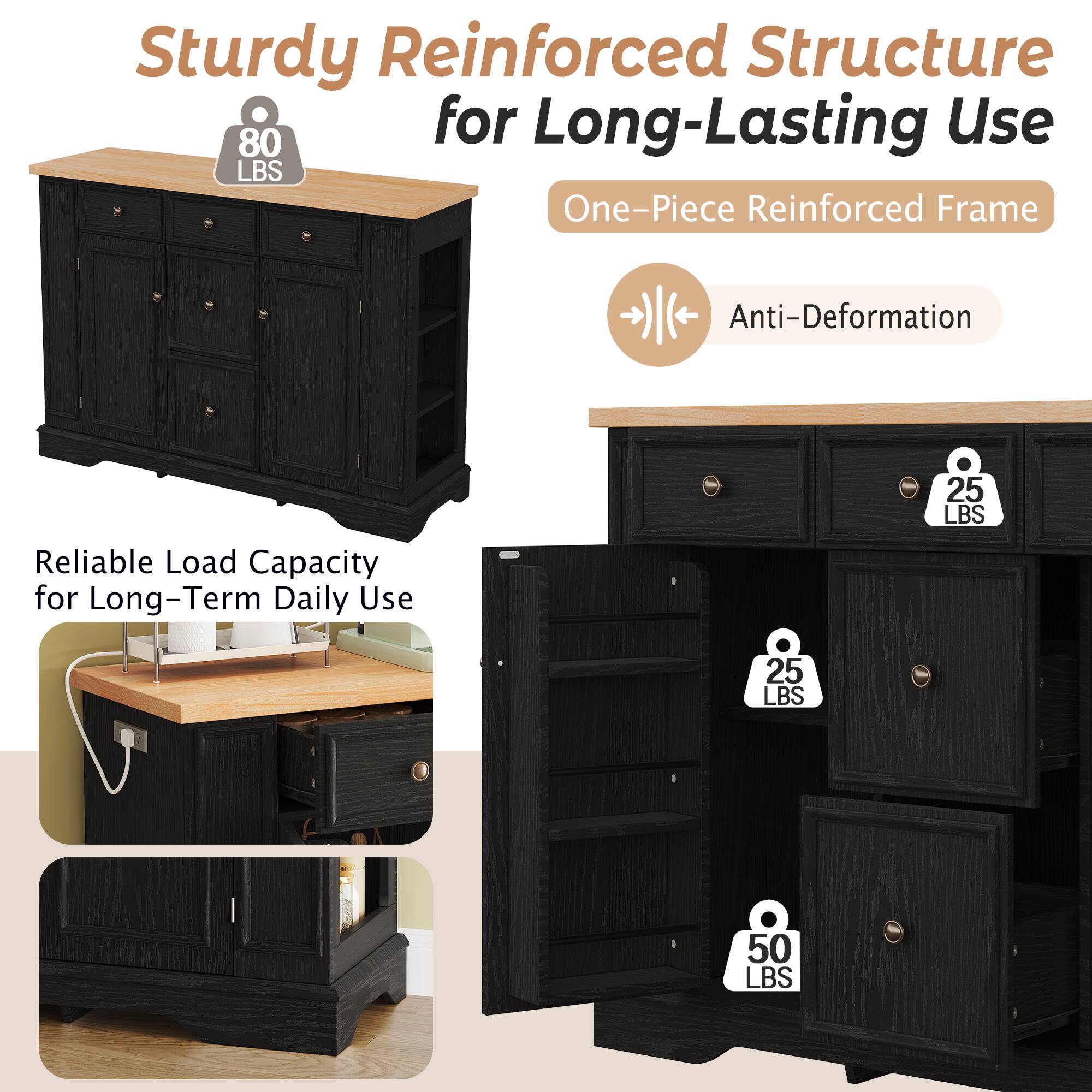 Sturdy Reinforced Structure for Long-Lasting Use

80 LBS

One-Piece Reinforced Frame

Anti-Deformation

Reliable Load Capacity for Long-Term Daily Use

25 LBS

25 LBS

50 LBS