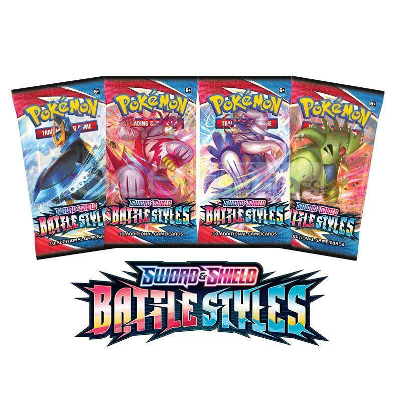 6+ Pokémon Trading Card Game  
Sword & Shield Battle Styles  
10 Additional Game Cards  

6+ Pokémon Trading Card Game  
Sword & Shield Battle Styles  
10 Additional Game Cards  

6+ Pokémon Trading Card Game  
Sword & Shield Battle Styles  
10 Additional Game Cards  

6+ Pokémon Trading Card Game  
Sword & Shield Battle Styles  
10 Additional Game Cards  

Sword & Shield Battle Styles