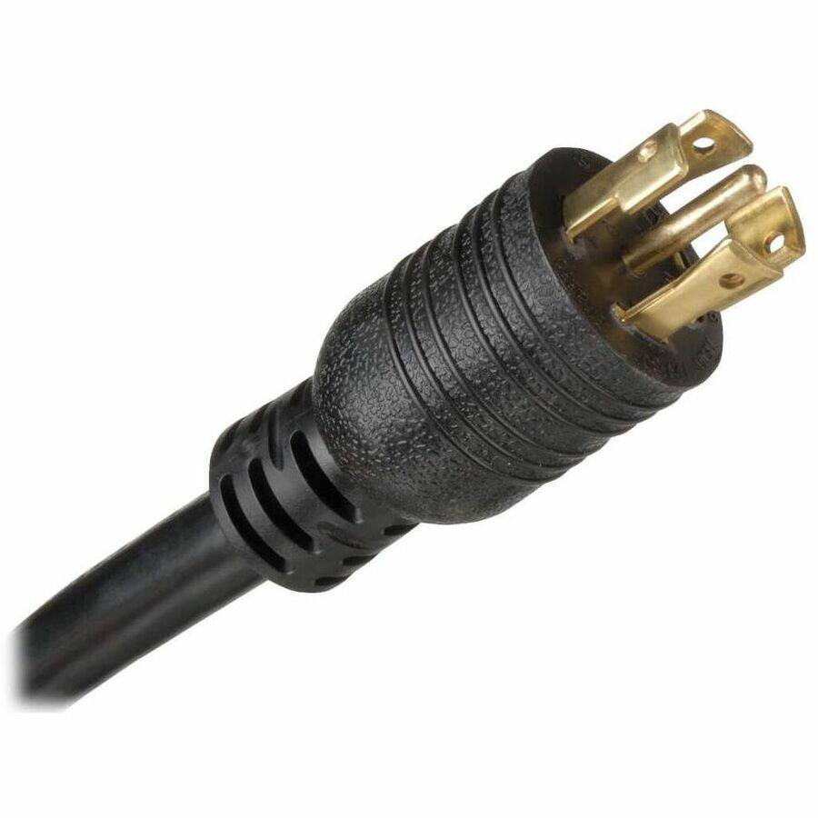 Alt View 5. Tripp Lite - Tripp Lite by Eaton PDU 8.6kW 3-Phase Local Metered PDU 208/120V Outlets (36 C13 6 C19 6 5-15/20R) 208V L21-30P 6 ft. - Black.