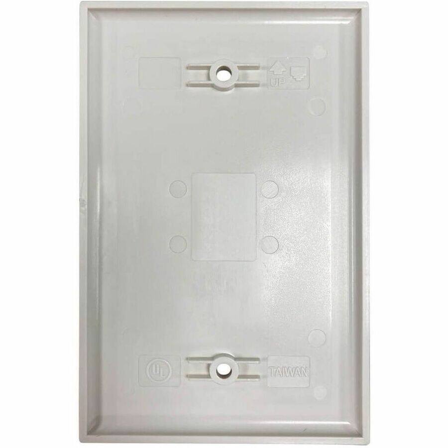 Alt View 3. Tripp Lite - Eaton Tripp Lite Series Safe-IT Blank Wall Plate, Antibacterial, Ivory Matte, TAA - Ivory - High Impact Plastic - Ivory.