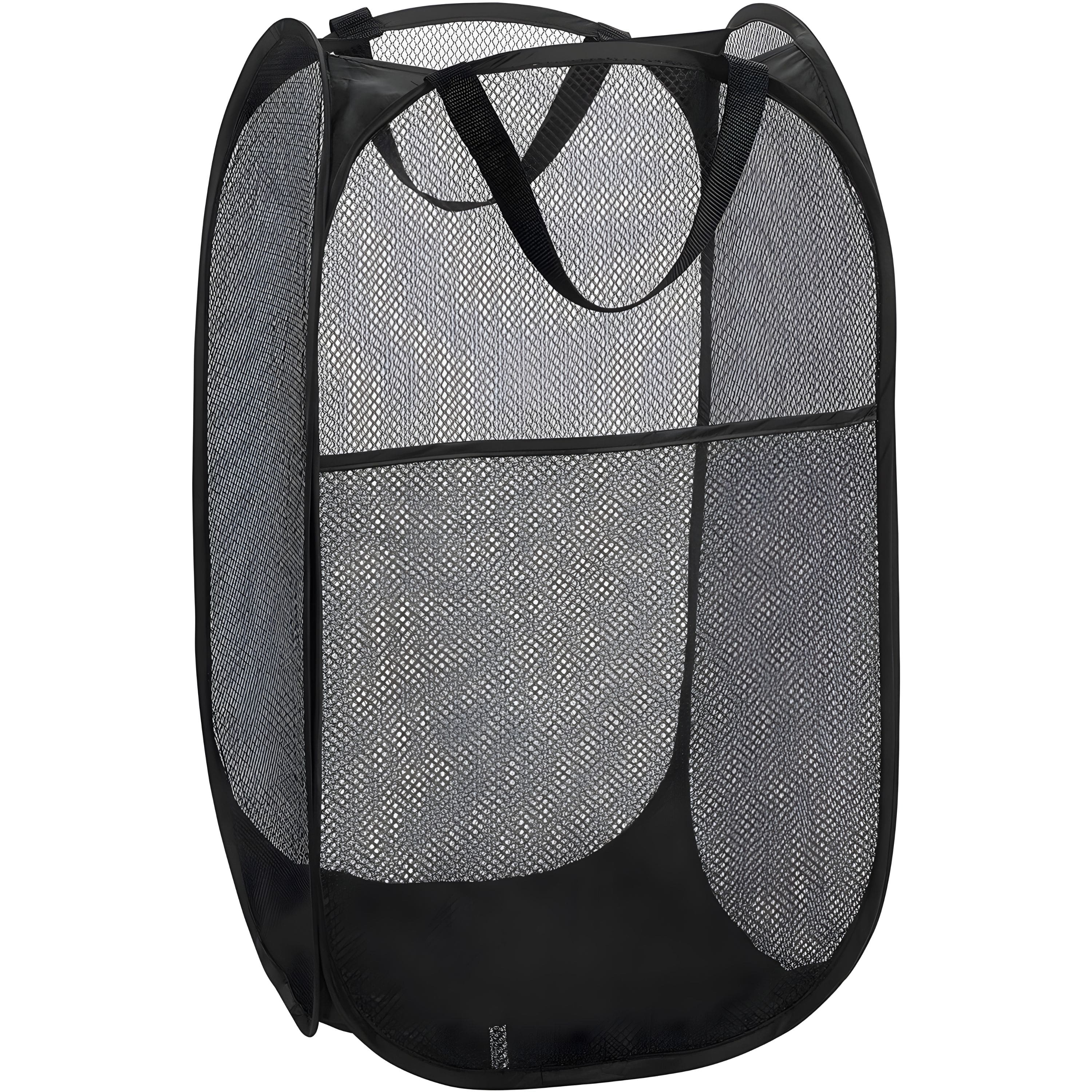 Kitcheniva - Foldable Mesh Popup Laundry Hamper - Black