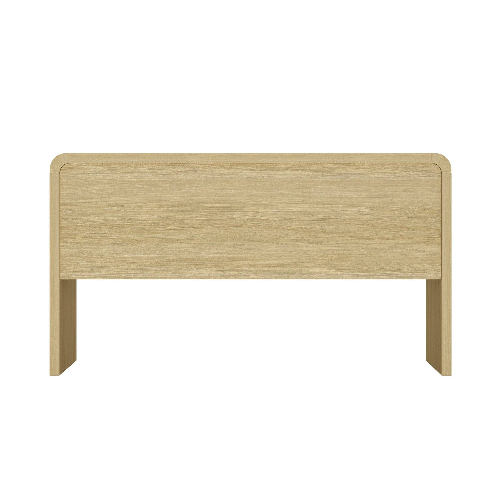 Alt View 4. Manhattan Comfort - Grace Modern 54" Office Desk - Natural Oak.