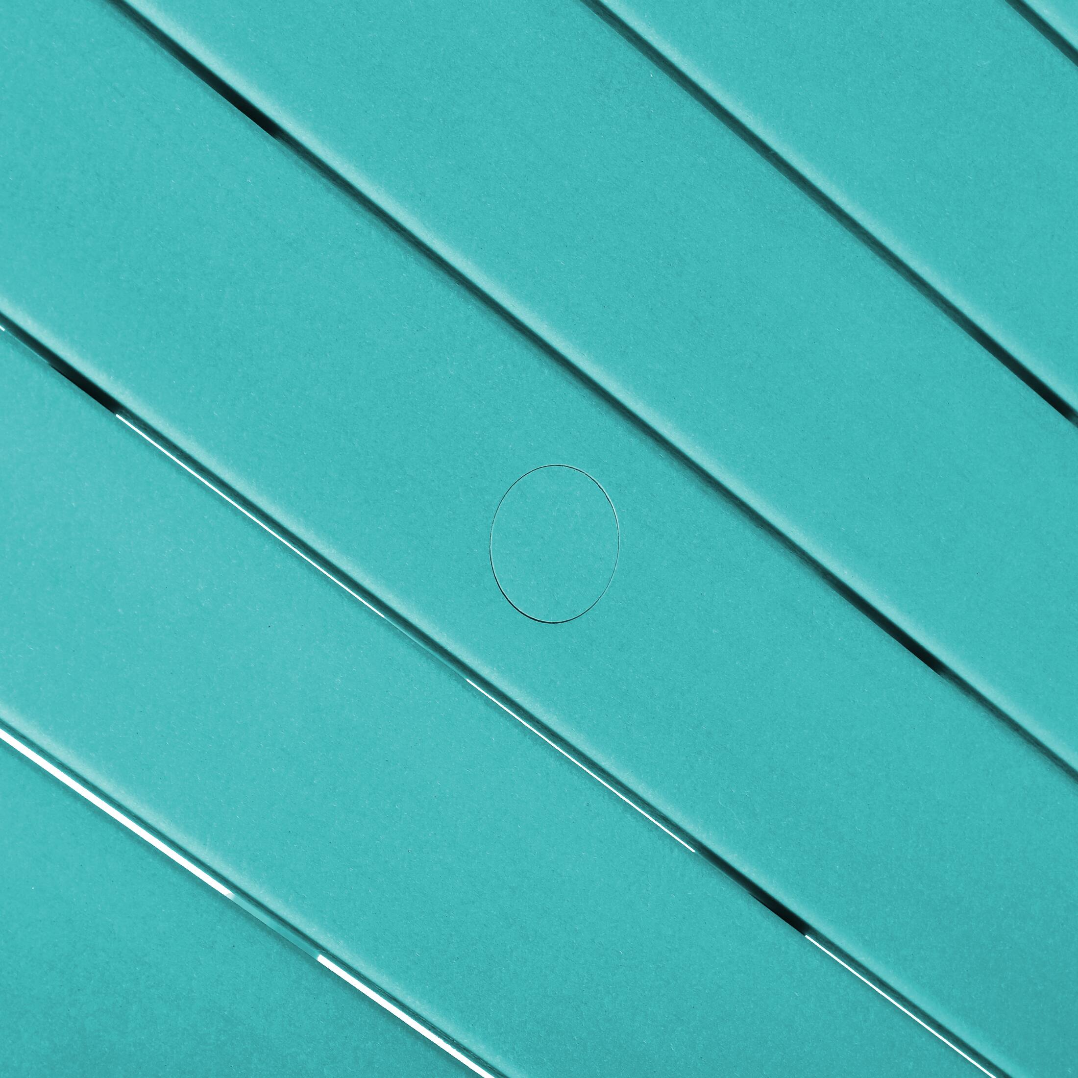 Alt View 4. WestinTrends - WestinTrends Malibu Low Outdoor HDPE Square Patio Coffee Table - Turquoise.