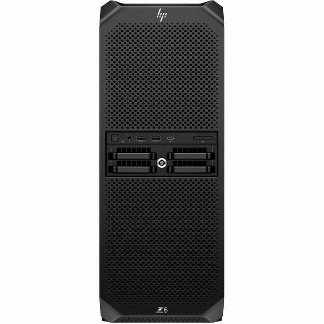 Front. HP - HP Z6 G5 A Workstation - 1 Ryzen Threadripper PRO 7975WX - 32 GB - 1 TB SSD - Tower - Black - Smart Buy - AMD PRO 695 - Black.