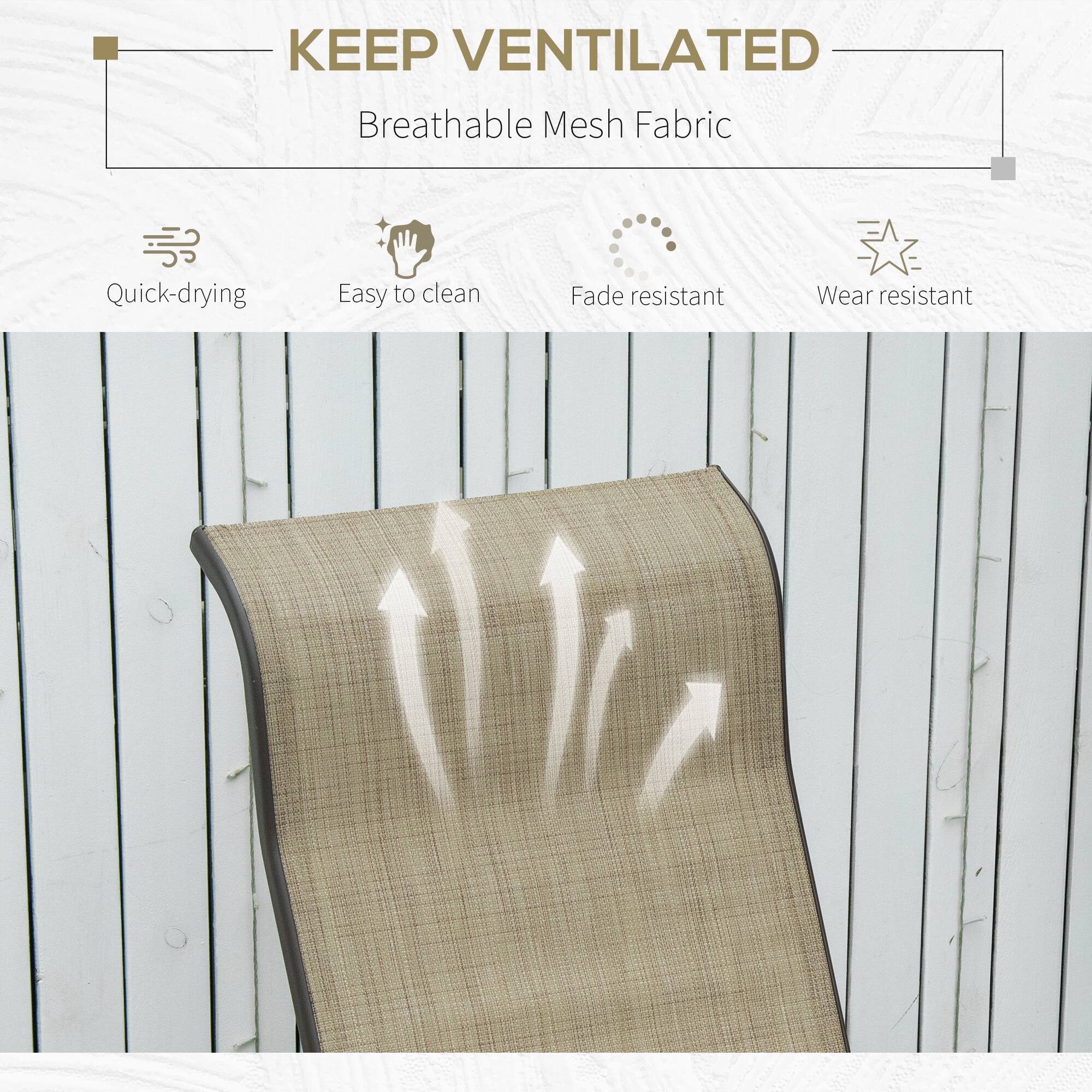 KEEP VENTILATED
Breathable Mesh Fabric
Quick-drying
Easy to clean
Fade resistant
Wear resistant