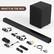 Front. Topteng - BS-18E 2.1ch Bluetooth 5.0 Soundbar with Subwoofer - Heavy Bass, HDMI/Optical/AUX/USB, Wall-Mountable - Black.