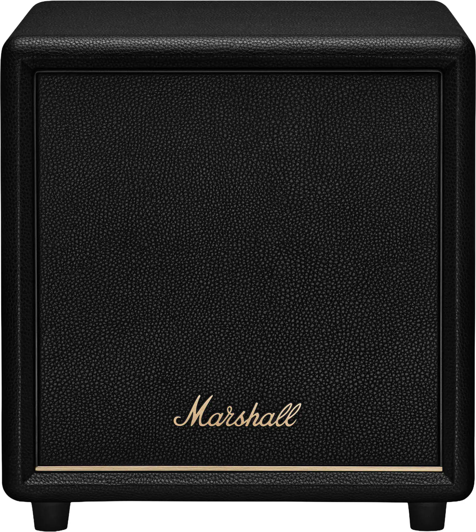 Front. Marshall - Heston Sub 200 Subwoofer with Deep Bass and Bluetooth LE Connectivity for TV / Movies / Music - Black.