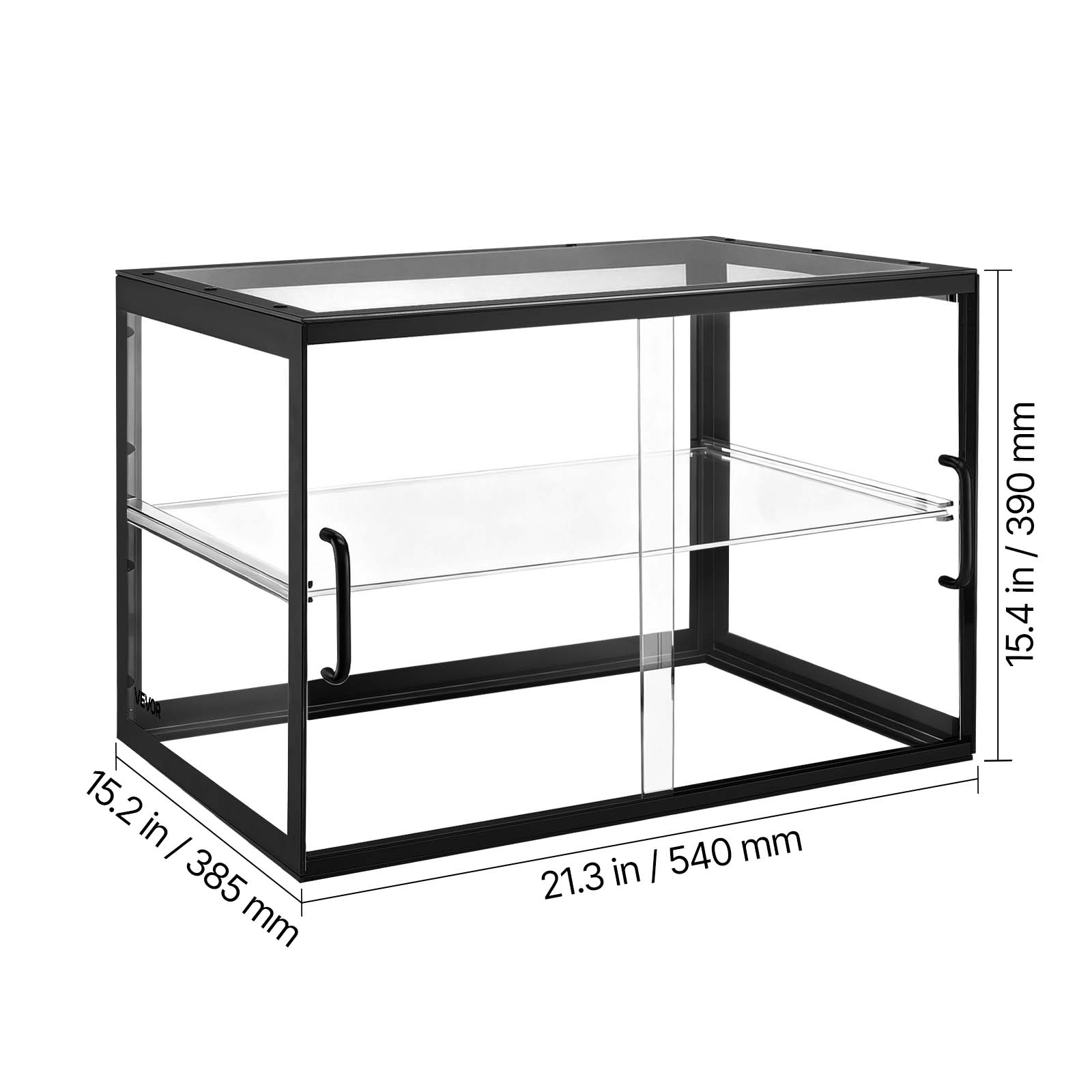 15.2 in / 385 mm  
21.3 in / 540 mm  
15.4 in / 390 mm