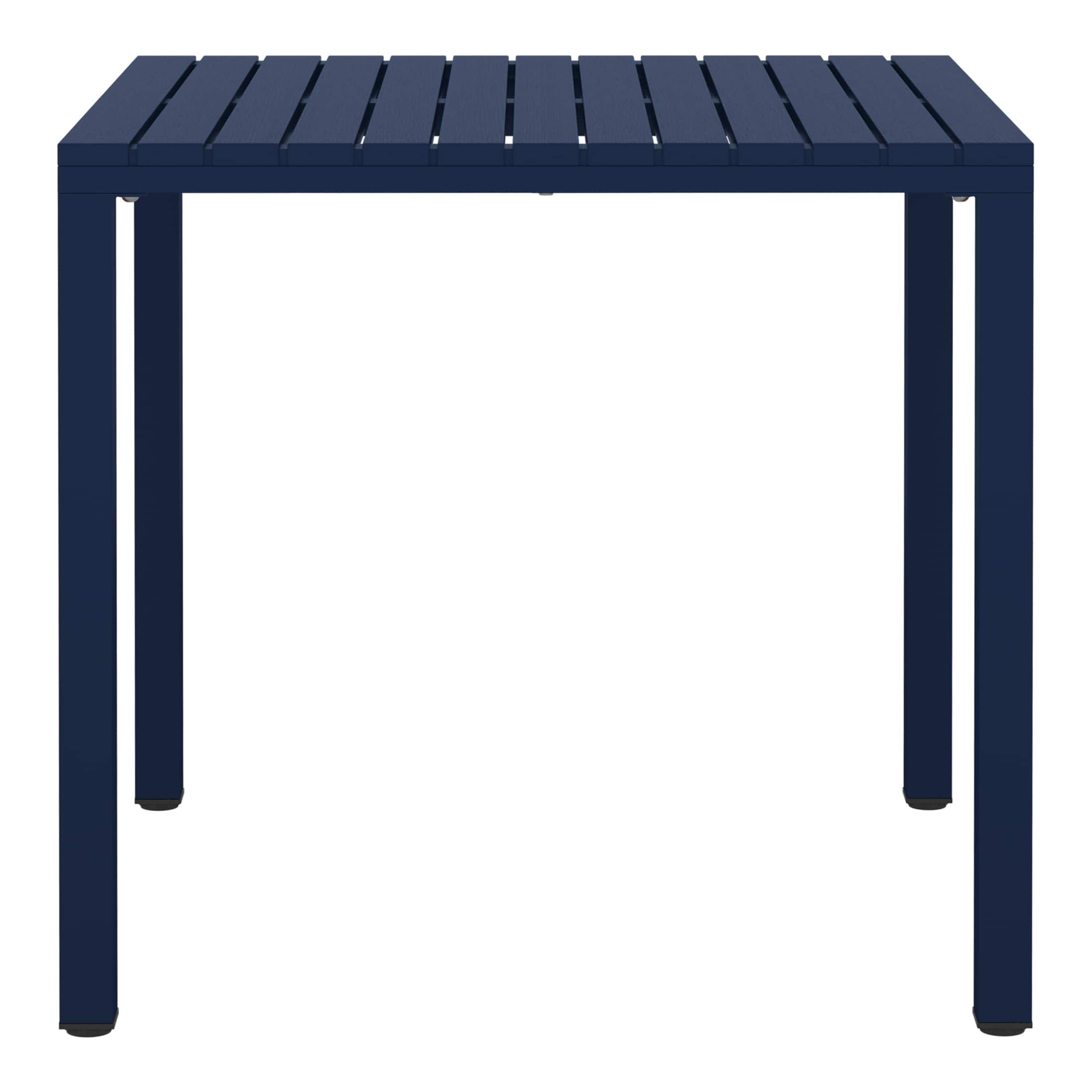 "WestinTrends - Playa 31.5"" Iron Metal Frame Outdoor Square Patio Dining Table - Navy Blue" price history on PriceWatchPro