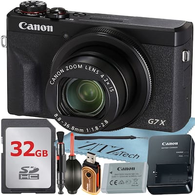 Canon PowerShot G7 X Mark III Digital Camera with 32GB Memory Card Canon PowerShot G7 X Mark III Digital Camera with 32GB Memory Card
