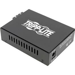 Tripp Lite - by Eaton Gigabit Singlemode Fiber to Ethernet Media Converter, SC, 1310 nm, 20 km (12.4 mi.) - 1 x Network - Black