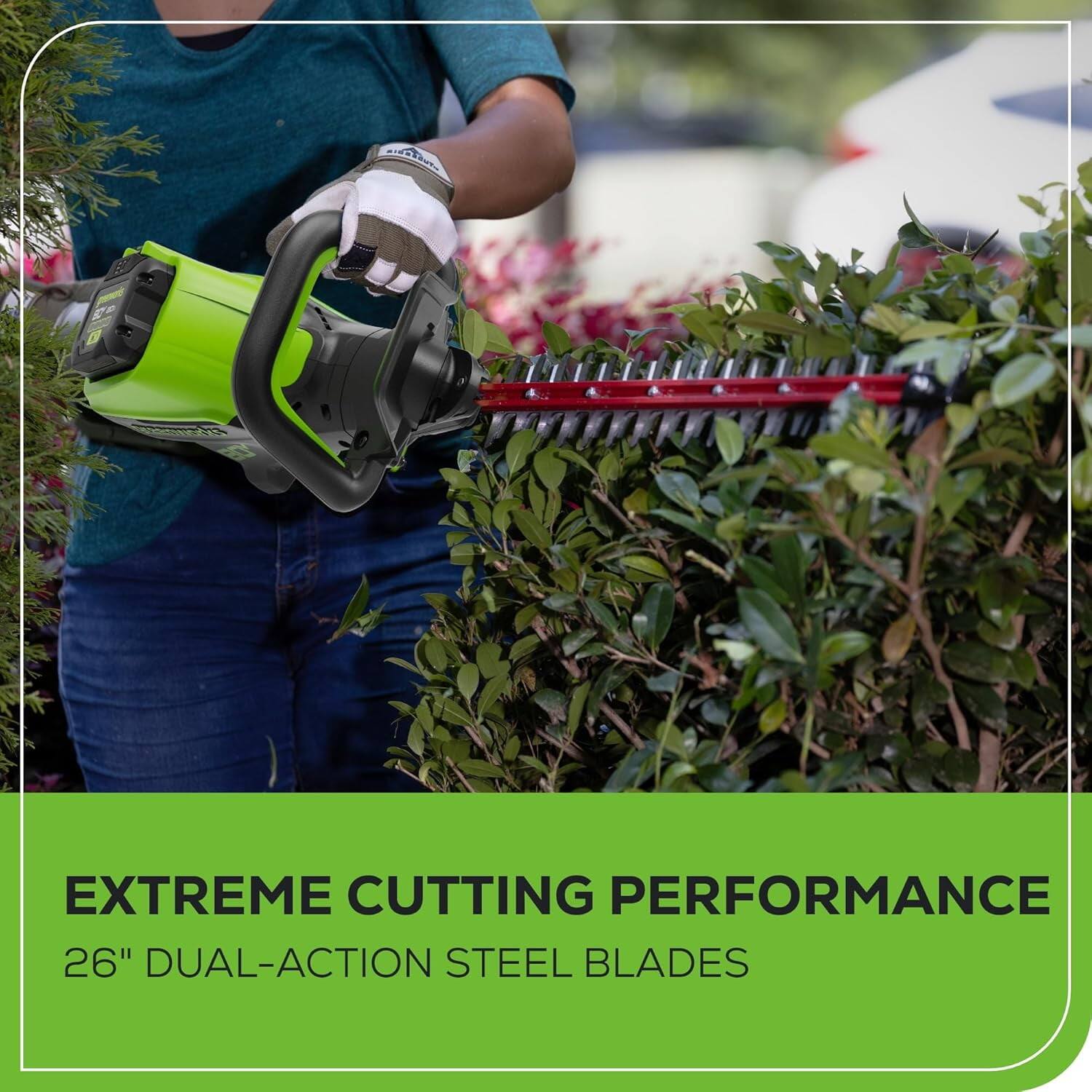 EXTREME CUTTING PERFORMANCE  
26" DUAL-ACTION STEEL BLADES