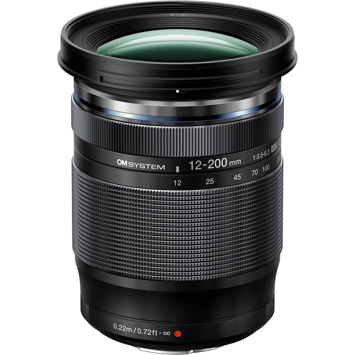 OM System - M.Zuiko Digital ED 12-200mm f/3.5-6.3 Lens for Micro Four Thirds - Black