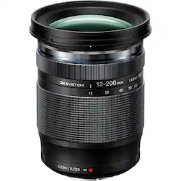 OM System - M.Zuiko Digital ED 12-200mm f/3.5-6.3 Lens for Micro Four Thirds - Black