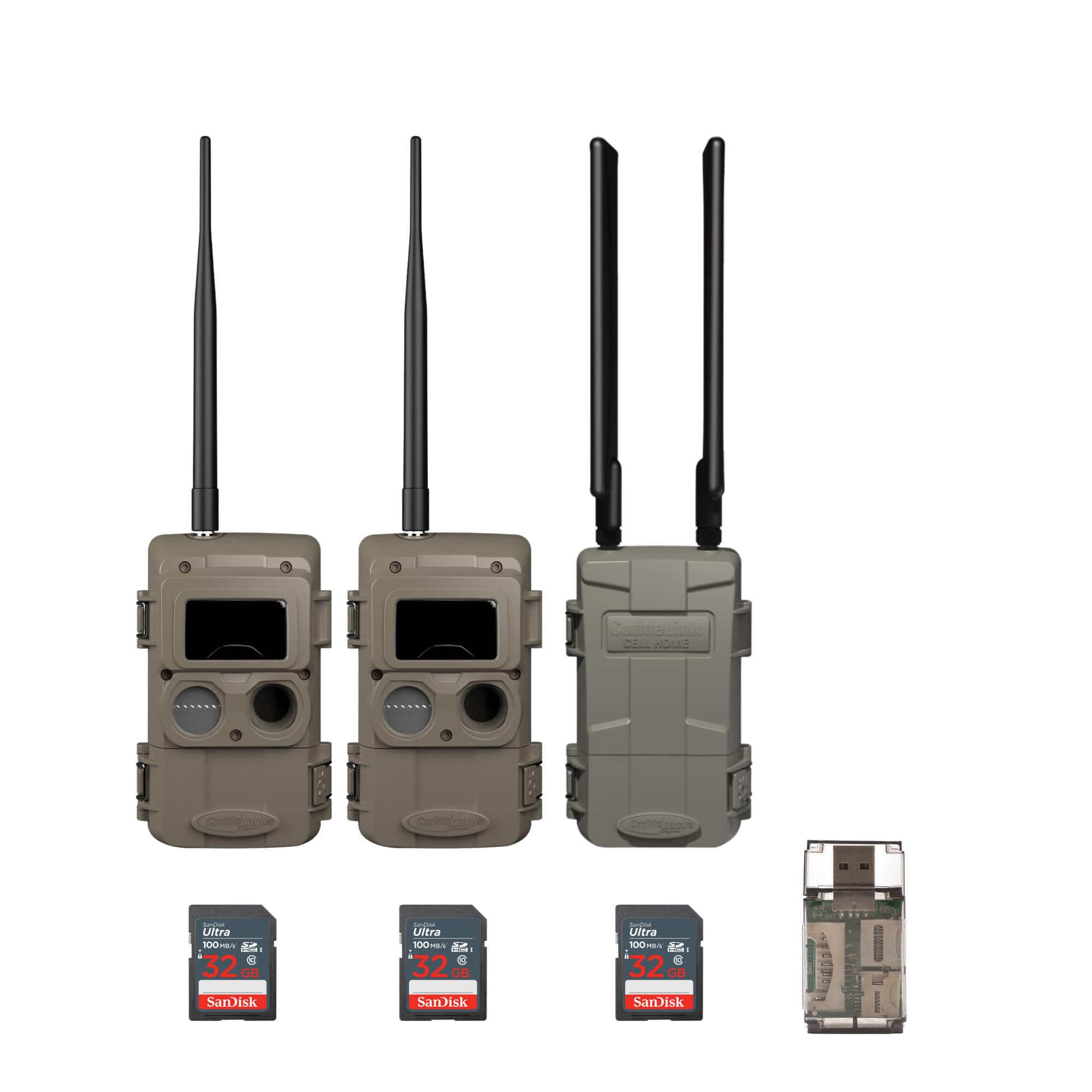 Cuddeback - CuddeLink Wireless, 3rd Gen (2-pack) Bundle with Home Camera Starter Kit - ACUD-LL-2A-HME