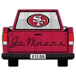 Fan Creations - San Francisco 49ers 12'' x 12'' Truck Back D-cor - Multicolor