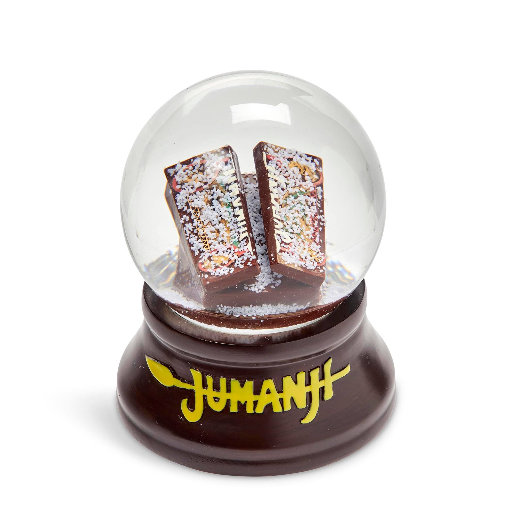 Front. Surreal Entertainment - Jumanji Classic Board Game Collectible Snow Globe Gift | Measures 5 x 4 Inches - Brown.