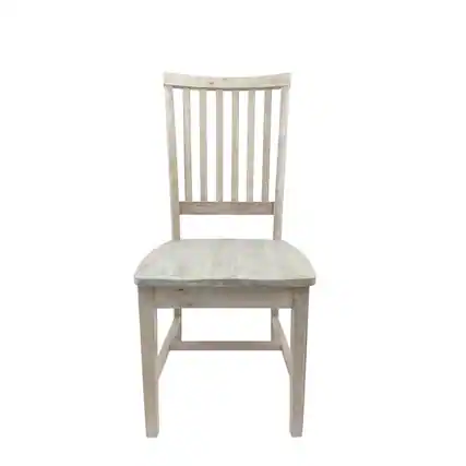 Front. Carolina Chair & Table - Hudson Dining Chair - Natural Driftwood - Brown.