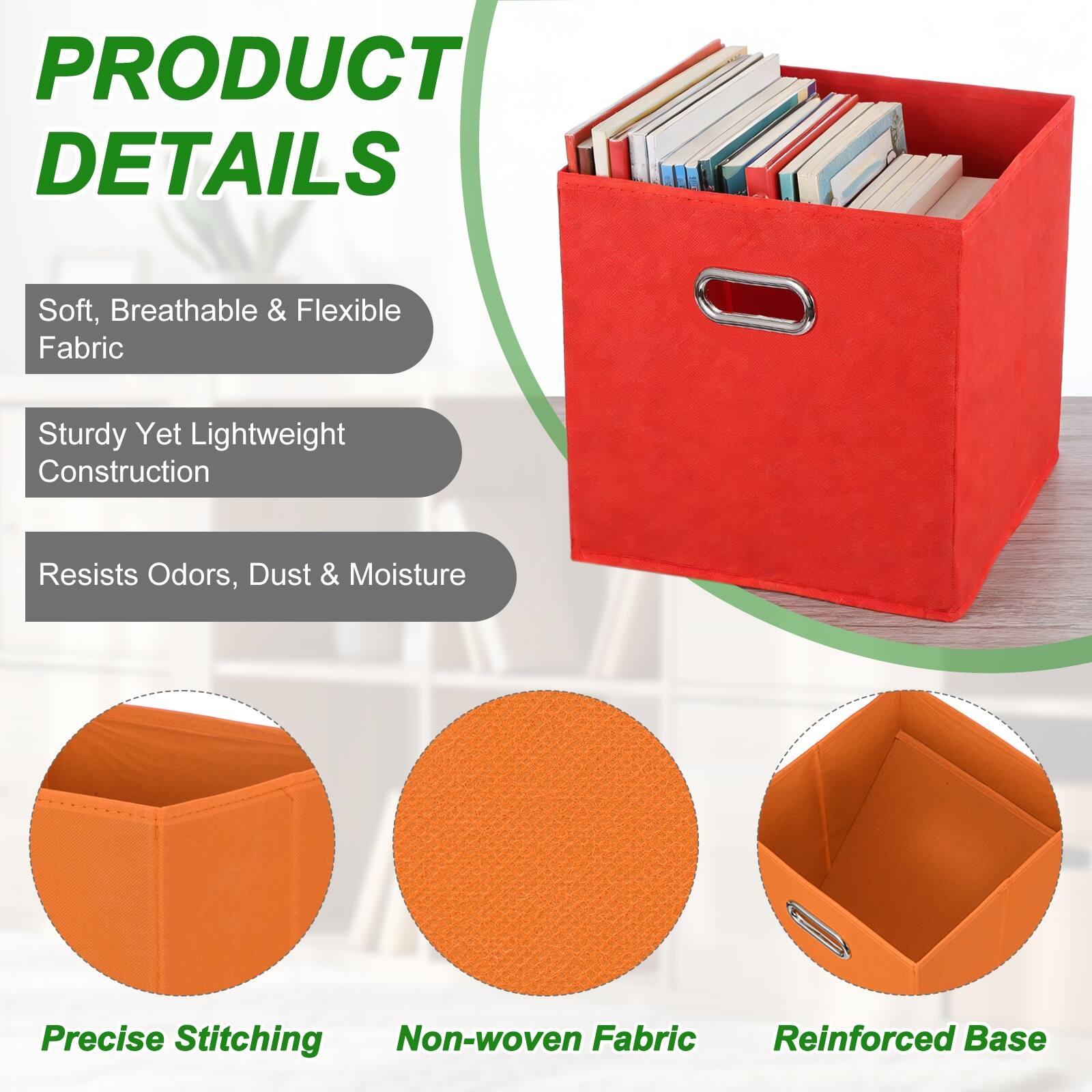 PRODUCT DETAILS

- Soft, Breathable & Flexible Fabric
- Sturdy Yet Lightweight Construction
- Resists Odors, Dust & Moisture
- Precise Stitching
- Non-woven Fabric
- Reinforced Base