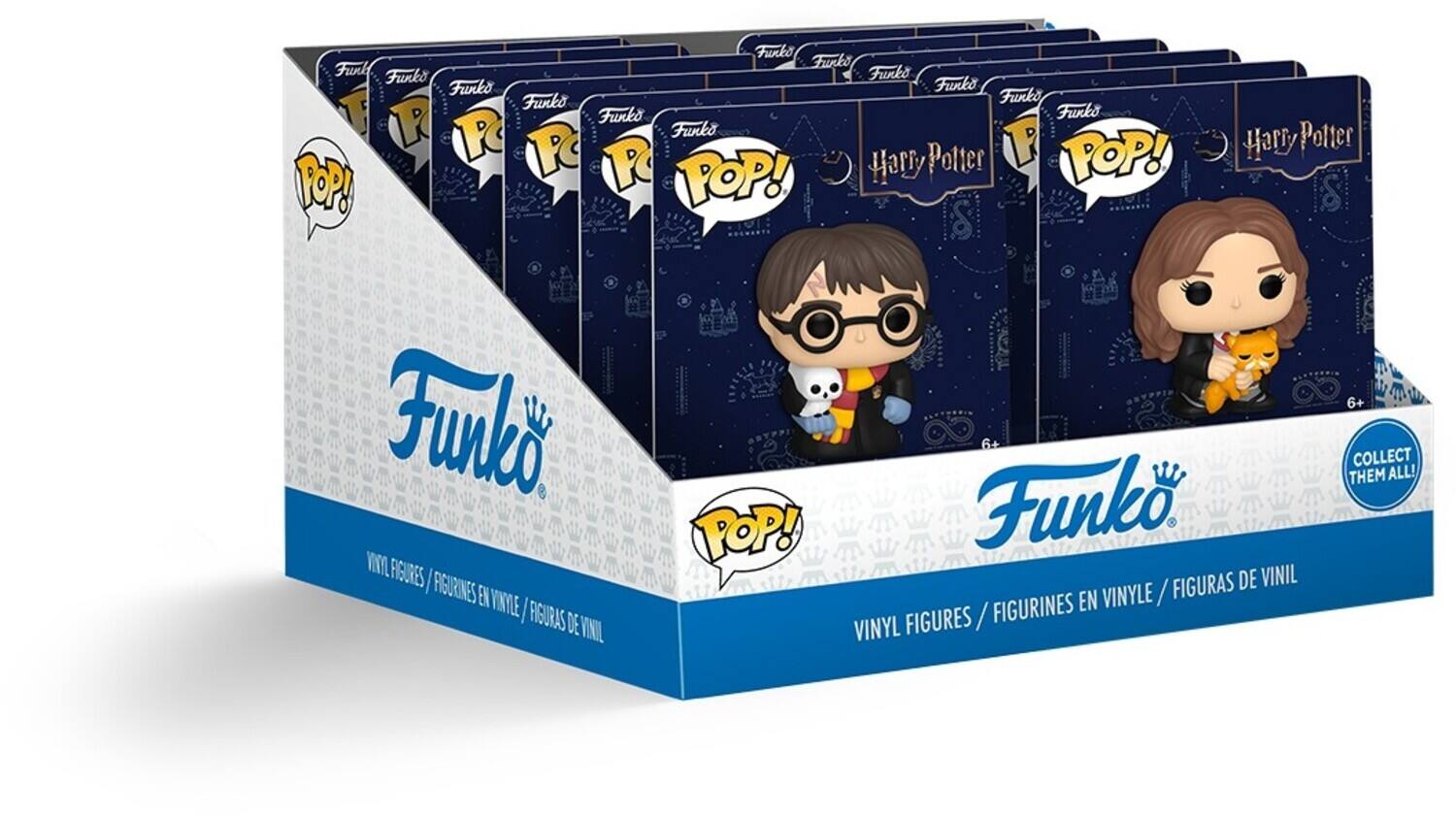Funko POP!  
Harry Potter  
VINYL FIGURES / FIGURINES EN VINYLE / FIGURAS DE VINIL  
COLLECT THEM ALL!  
VINYL FIGURES / FIGURINES EN VINYLE / FIGURAS DE VINIL