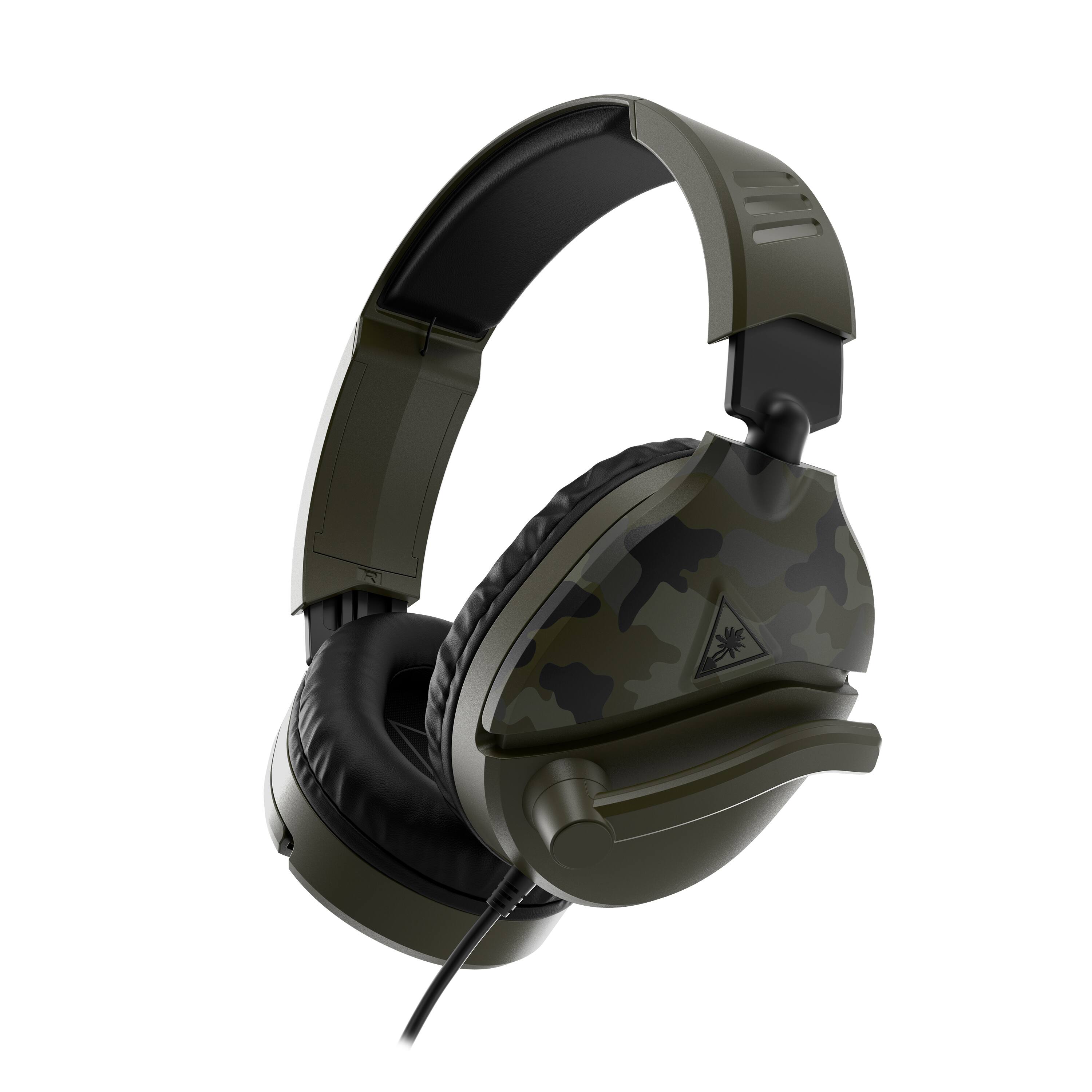 Left. Turtle Beach - Recon 70 Multiplatform Gaming Headset - Green Camo.