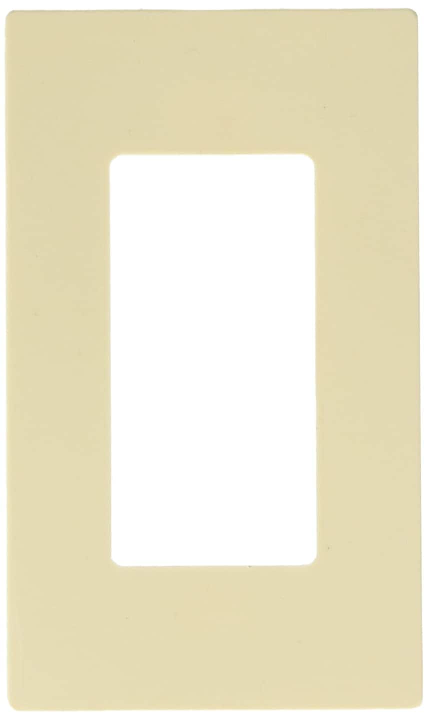 Leviton - 1 gang Polycarbonate Decorator Wall Plate 1 pk - Almond