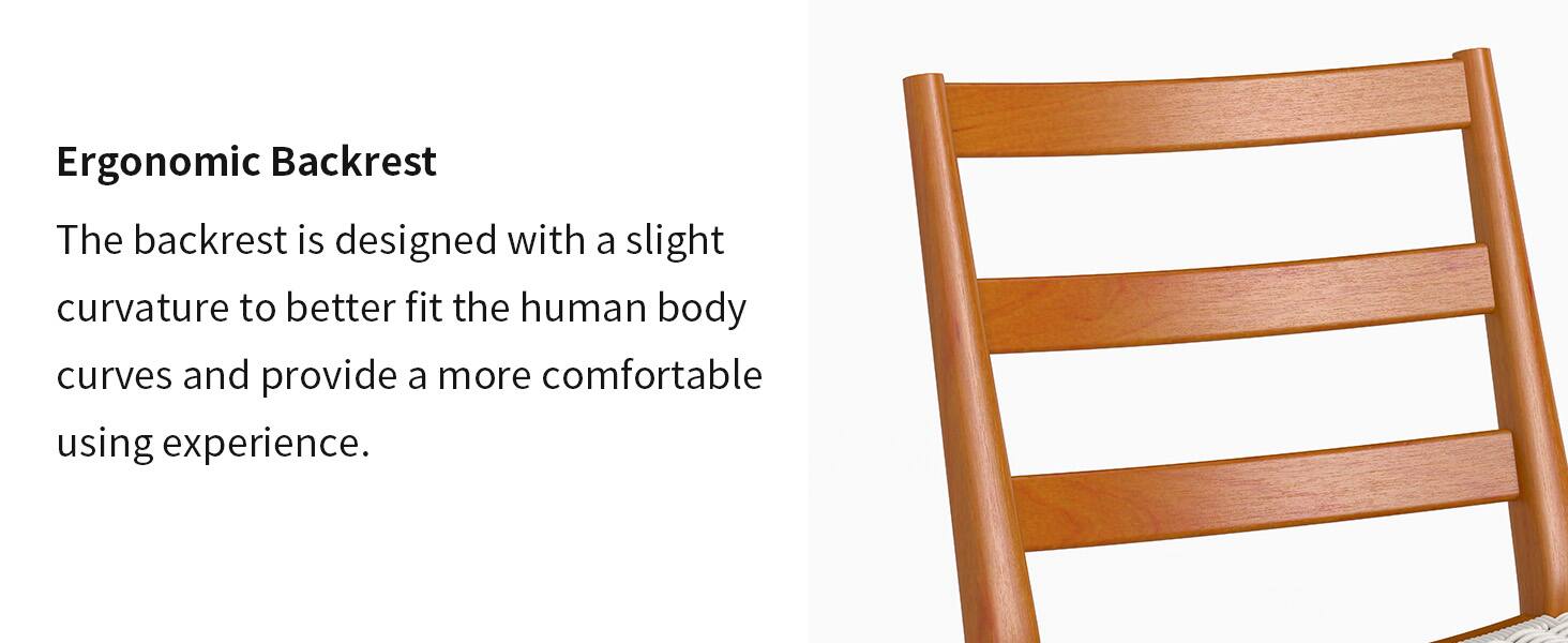 Ergonomic Backrest

The backrest is designed with a slight curvature to better fit the human body curves and provide a more comfortable using experience.