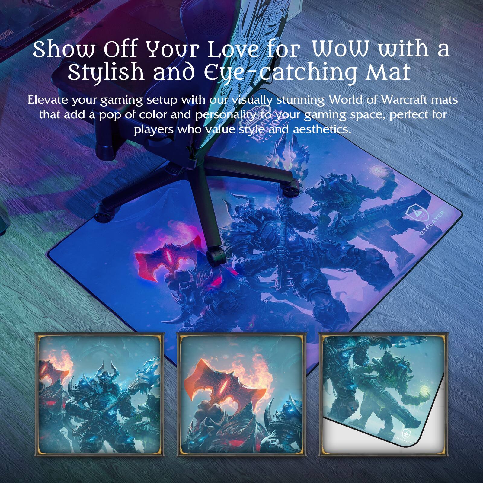 Show Off Your Love for WoW with a Stylish and Eye-catching Mat

Elevate your gaming setup with our visually stunning World of Warcraft mats that add a pop of color and personality to your gaming space, perfect for players who value style and aesthetics.