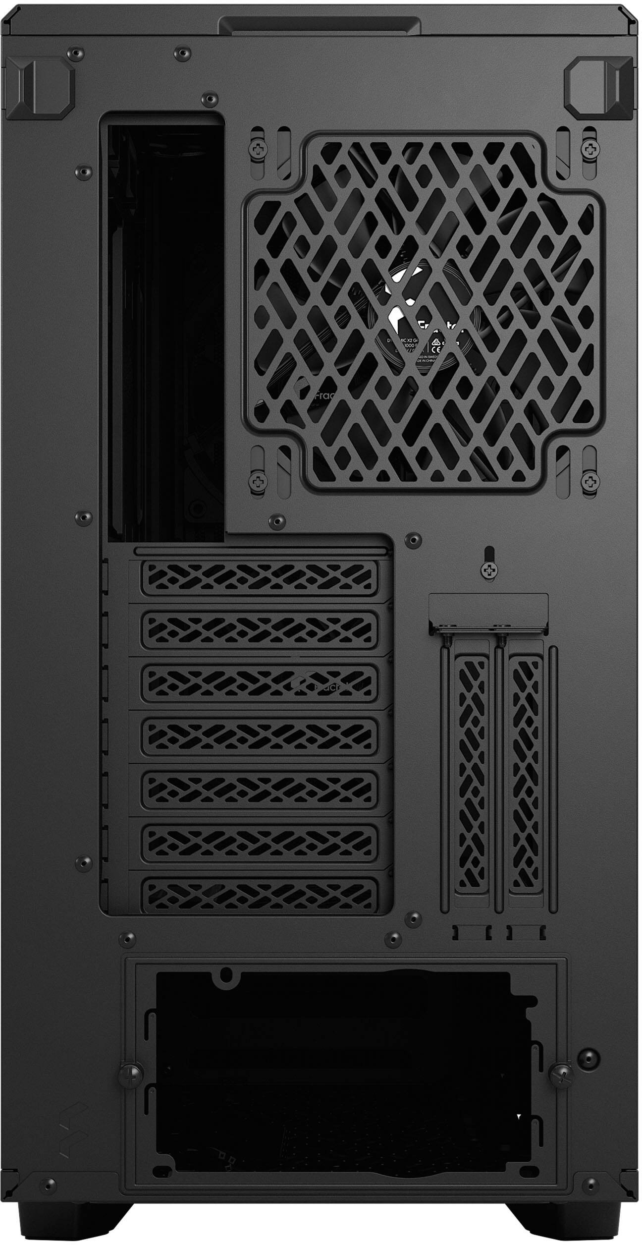 Alt View 17. Fractal Design - Meshify 2 Black ATX Light Tinted Tempered Glass Window Mid-Tower PC Case - Black.