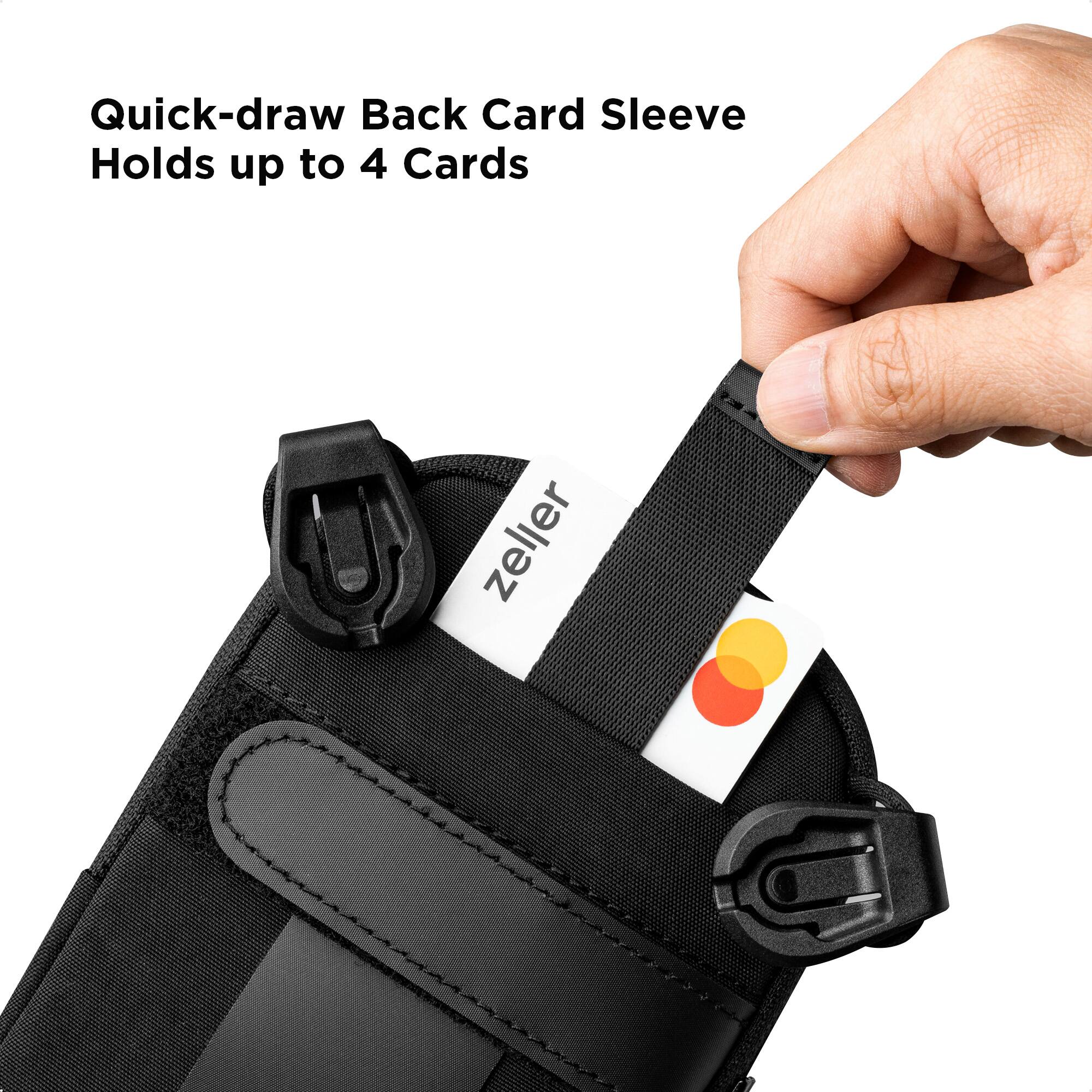 Quick-draw Back Card Sleeve  
Holds up to 4 Cards