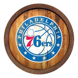 The Fan-Brand - Philadelphia 76ers 20.25'' Faux Barrel Top Sign - Multicolor