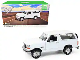 1993 Ford Bronco XLT Oxford "Artisan Collection" 1/18 Diecast Model Car by Greenlight - White