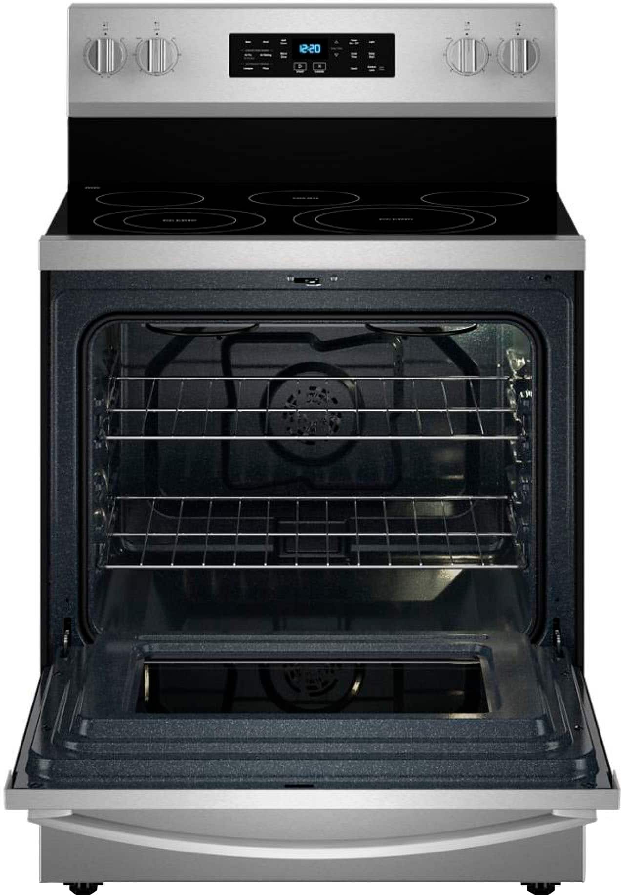 Alt View 3. Whirlpool - 5.3 Cu. Ft. Freestanding Electric Convection Range with No Preheat Air Fry and Air Baking - Stainless Steel.